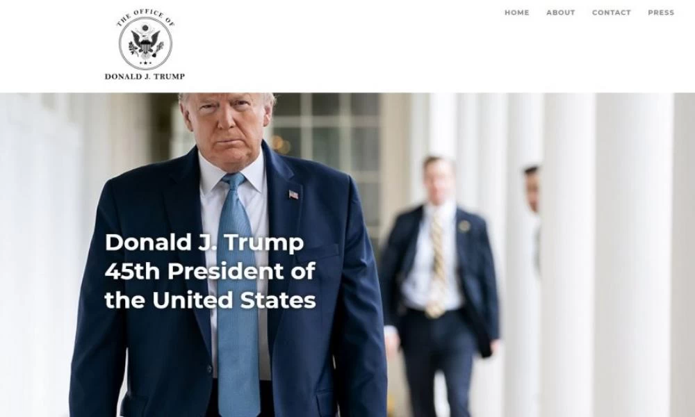 Ο Ντόναλντ Τραμπ απέκτησε ιστοσελίδα!